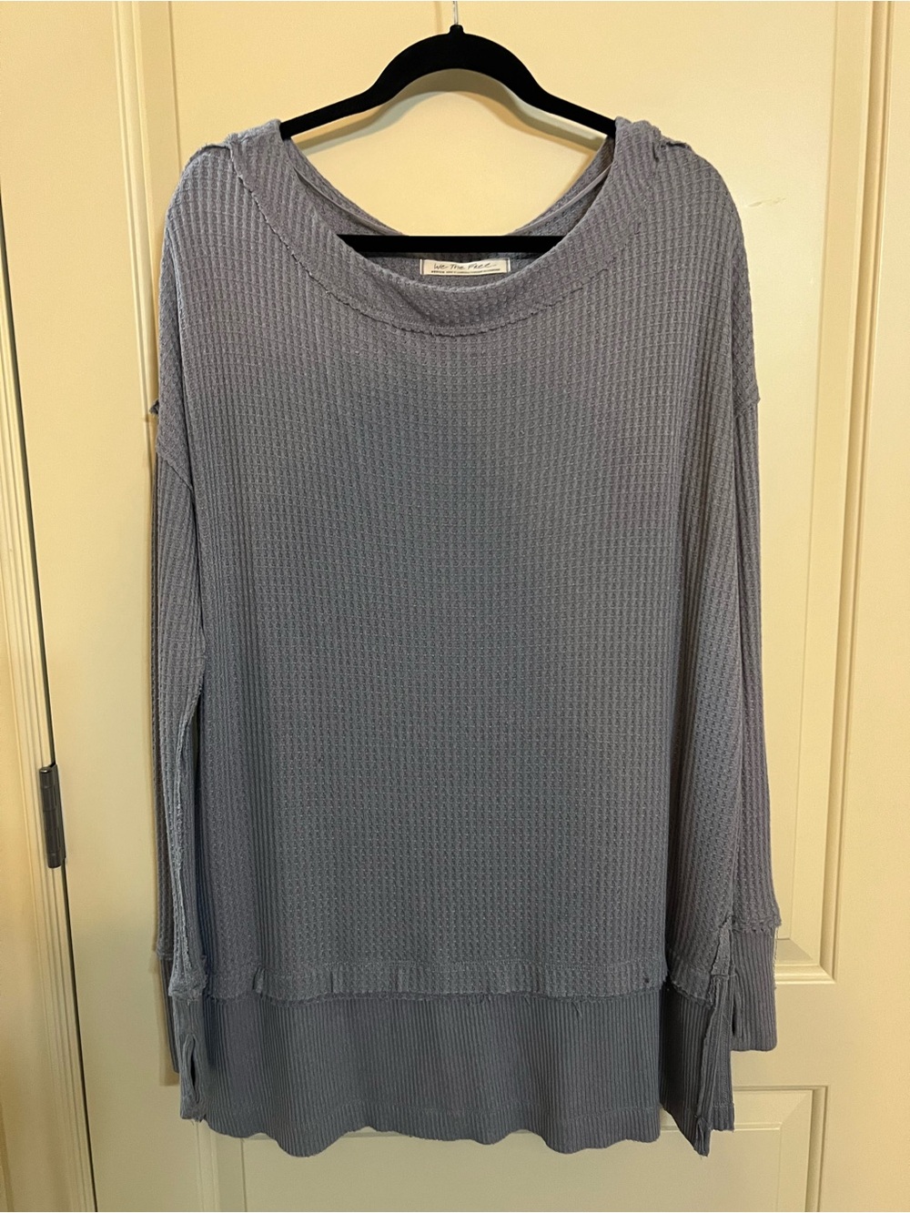 We The Free Light Gray Long Sleeve Tunic Top   size: Medium
